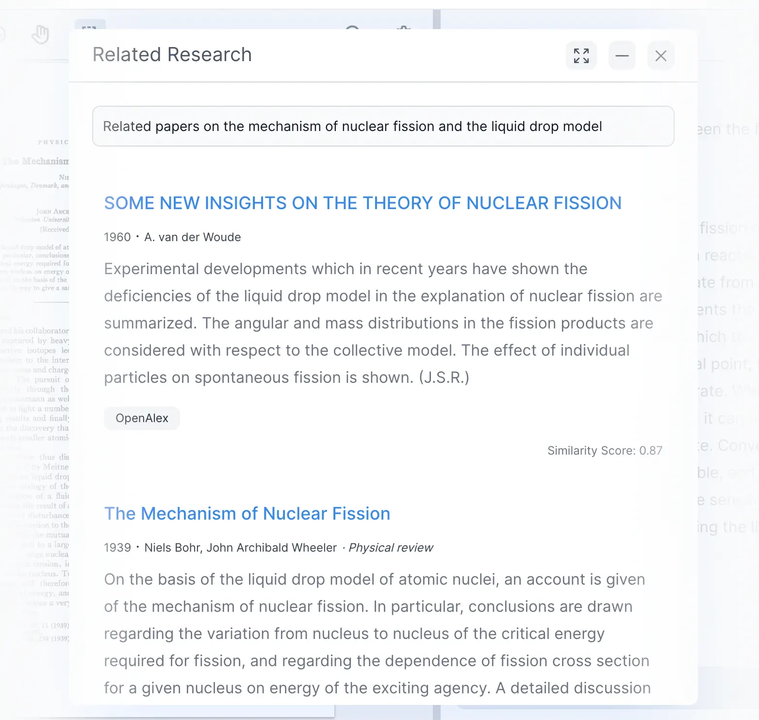 picture of related research window